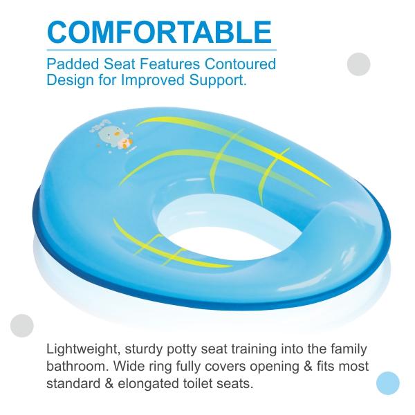 Puku Assist Potty Seat 2-5yr 17408 - Dudukan Toliet Anak BLUE 4