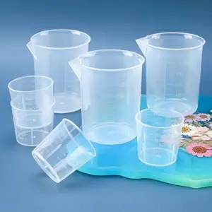 Gelas Takar Plastik Bening 50 100 150 250 500 1000 ml Garis Ukur Takaran Air Tepung Measuring Cup