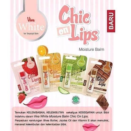 Gambar Viva White Chic on Lips/viva lipbalm /lip balm viva white/pelembab dari qweena cream Kota Surabaya Tokopedia