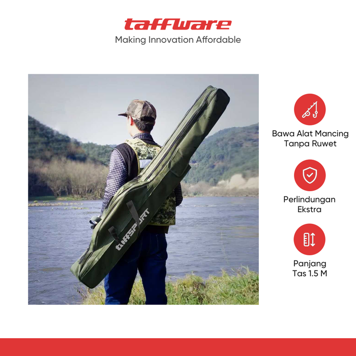 Gambar TaffSPORT Tas Perlengkapan Memancing Multifungsi 1.5M dari Taffware Official Store Kota Administrasi Jakarta Barat Tokopedia