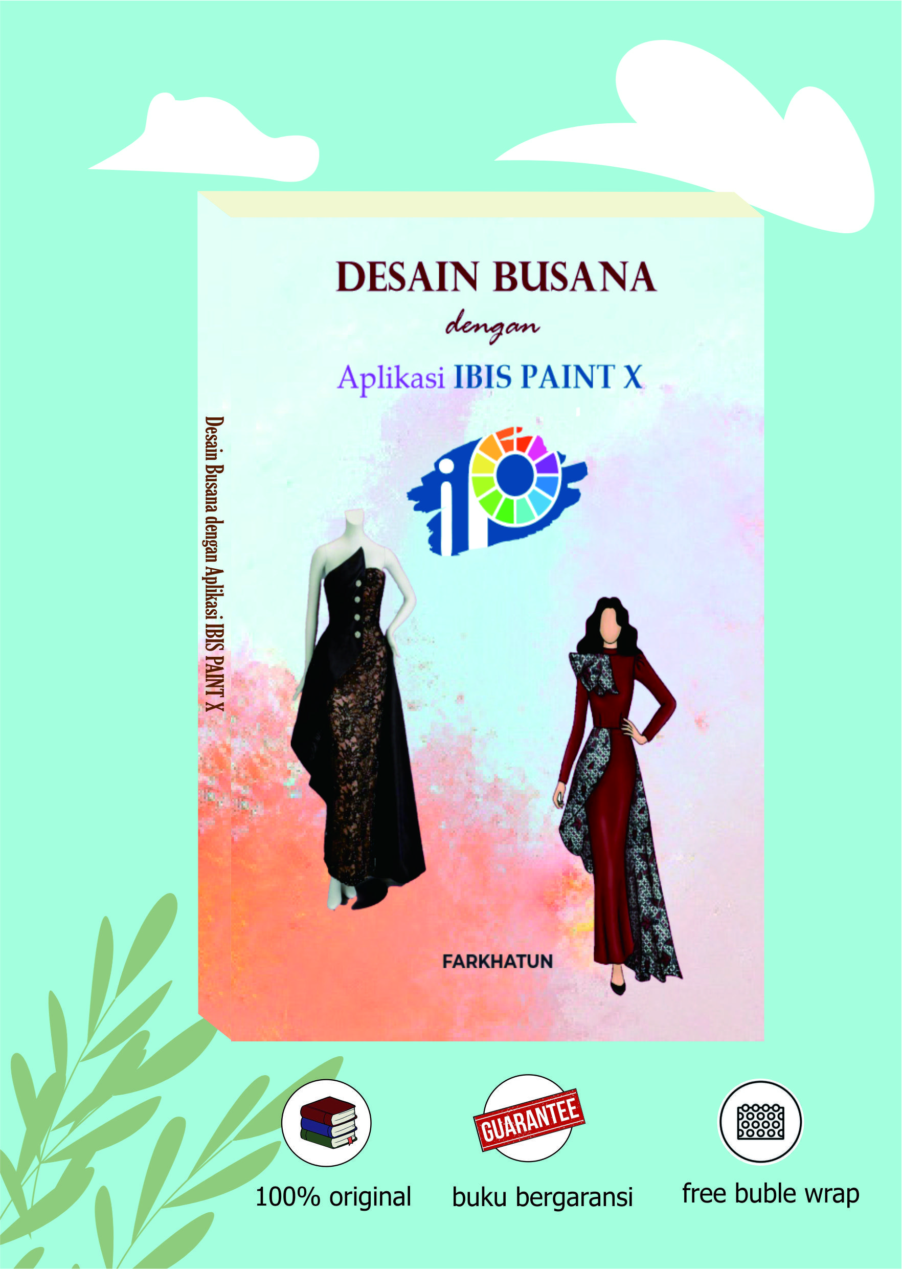 buku desain busana dengan Ibis paint x