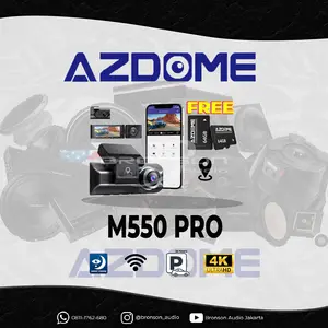 Azdome M550PRO 4K 3 Kamera MOBIL WiFi SuperCapacitor, FREE MEMORI 64GB,INCLUDE GPS