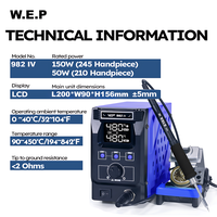 Gambar WEP 982-IV C210 Soldering Station Digital Temperature Adjustable 3 Memory Channels ESD Safe dari House Sparepart Kab. Tangerang 5 Tokopedia