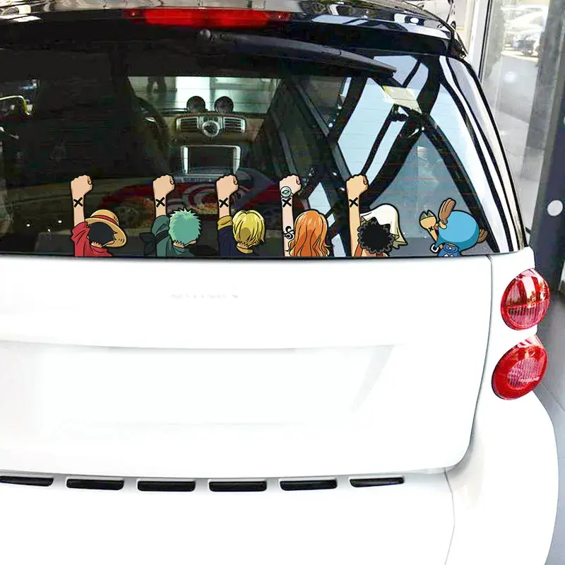 One Piece Stiker Kendaraan Listrik One Piece Stiker Baterai Mobil Stiker Helm Stiker Dekoratif Kendaraan Listrik Cutting Mobil Listrik Keren Modifikasi Kartun Tubuh Lucu Dekorasi 5