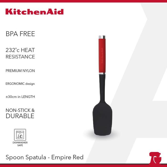 Gambar KitchenAid Spoon Spatula Silicone Empire Red dari KitchenAid Small App ID Kota Administrasi Jakarta Barat Tokopedia