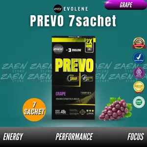 EVOLENE Prevo Pre-Workout 7 sachet - 35 gram PWO BPOM HALAL
