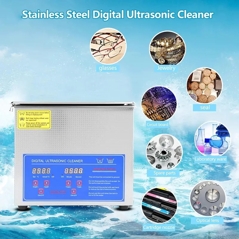 Mesin Pembersih Perhiasan Ultrasonic Cleaner 120W EECOO 0