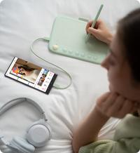 Gambar UGEE Pen Tablet Q6 Mint Green Drawing Tablet dari ugee indonesia Kota Administrasi Jakarta Barat 4 Tokopedia