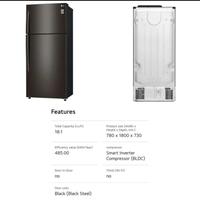 Gambar Kulkas Inverter 2 Pintu LG GNC702HQCL 506 Liter Total No Frost LG GN-C702HQCL dari Bogor Solution Electronic Kota Bogor 3 Tokopedia