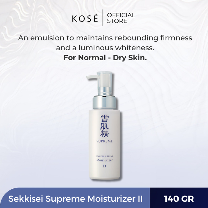 Gambar Kosé SEKKISEI SUPREME MOISTURIZER II 140 ML dari Sekkisei by KOSE Kota Administrasi Jakarta Pusat Tokopedia