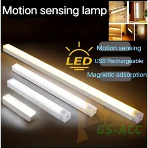( LAMPU 50 CM ) Lampu Sensor Gerak Magnetic Motion Sensor Lampu Stick Panjang LED/Lampu Tidur Multifungsi Lampu