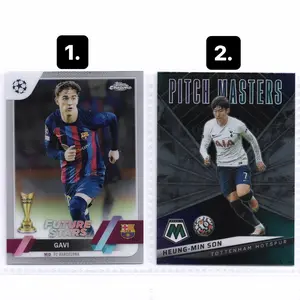 Kartu Bola Topps Panini Gavi, Heung Min Son Tottenham Hotspur FC Barcelona
