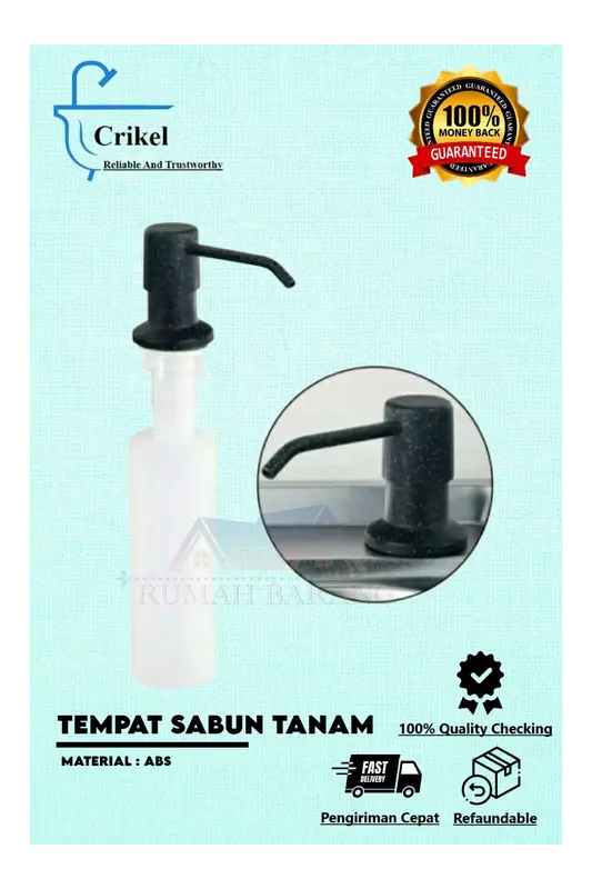 Soap dispenser Wastafel Kitchen sink Tempat sabun Tanam Bak cuci piring 2