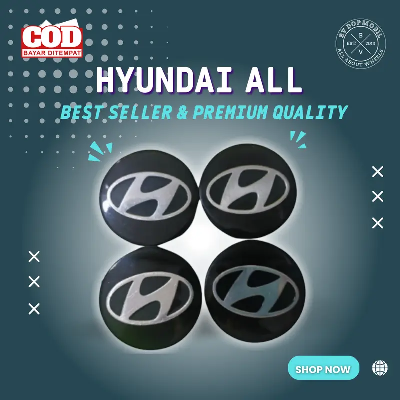 1pcs 60mm Hyundai Tutup roda tutup velg dop mobil Trajet Sonata Accent ...