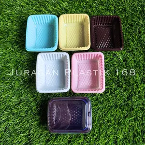 MIKA PANCAKE DURIAN - TEMPAT KUE KOTAK PUDING MINI KECIL