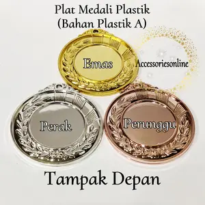 Plat Medali Plastik (Bahan Plastik A)