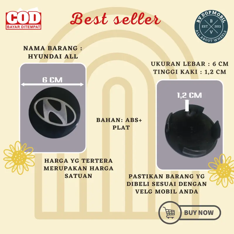 1pcs 60mm Hyundai Tutup roda tutup velg dop mobil Trajet Sonata Accent ...
