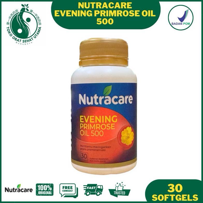 (Buy 2 Get 1 Free) Nutracare Evening Primrose Oil 500 Suplemen Kesatan Omega 6 Epo/ Mengurangi Gejala Premenstruasi, Pms, Menopause Allshop