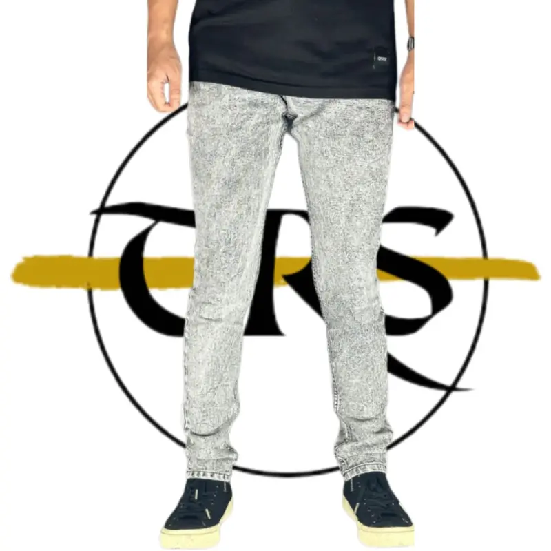 Celana Jeans Putih Pria Jumbo Ukuran 28-46 Celana Jeans Putih Slimfit 1