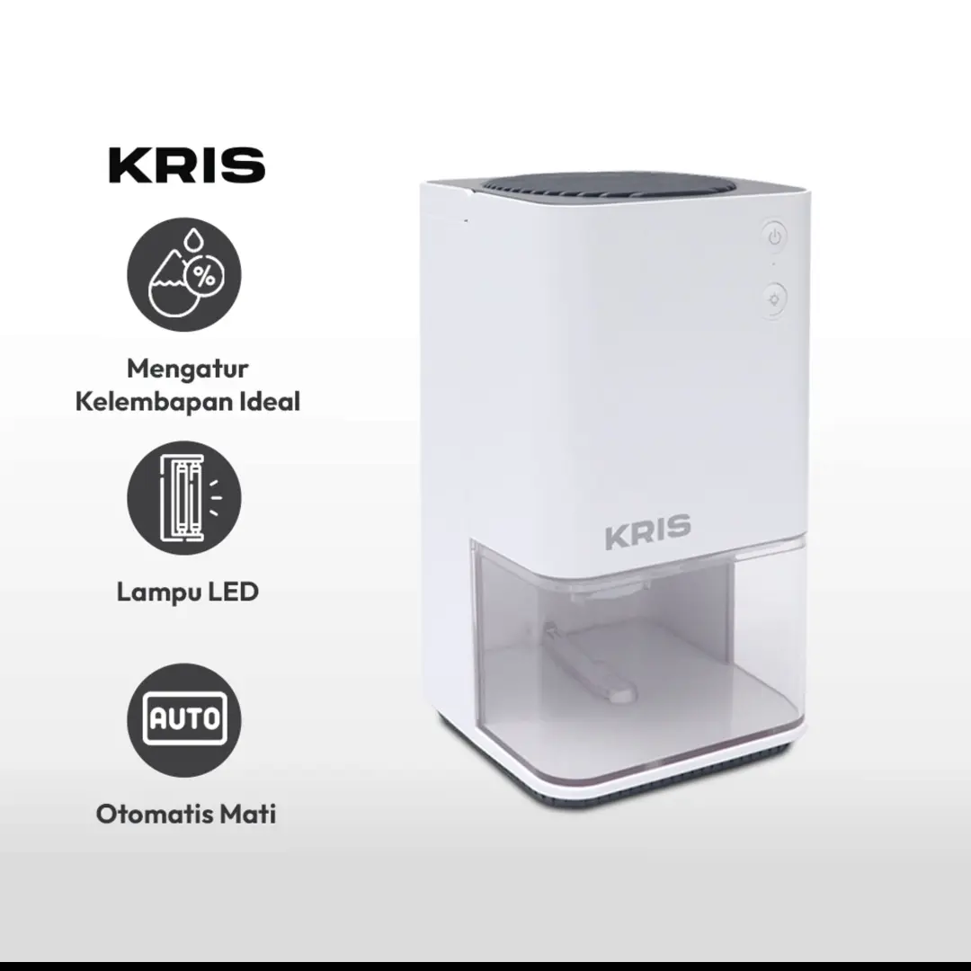 Kris dehumidifier 1,2L 33 watt/alat penyerap kelembapan udara 1.2 liter