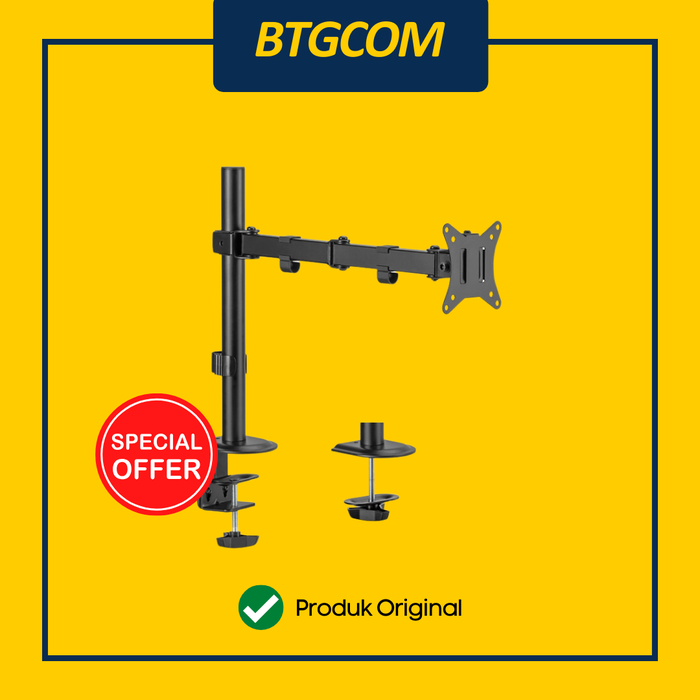 Gambar BRACKET MONITOR ARM BRATECK LDT66-C012 BLACK FOR LAYAR LED SCREEN PC 17-32 INCH INCHI dari btgcom Kota Denpasar Tokopedia
