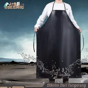Apron Waterproof Celemek Masak Anti Minyak Anti Air Bahan Kulit