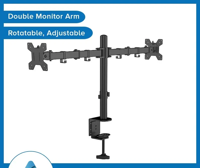 Bracket Stand Mount Kaki Dudukan TV Dual Monitor 2 15 17 22 24 27 Inch 6