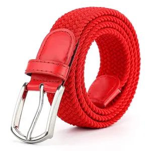 Sabuk Golf Dewasa Stretchy Fancy Plain Belt Ikat Pinggang