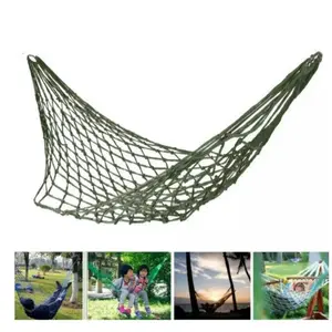 HAMMOCK/TEMPAT TIDUR GANTUNG/AYUNAN RAJUT NYLON/MESH HAMMOCK