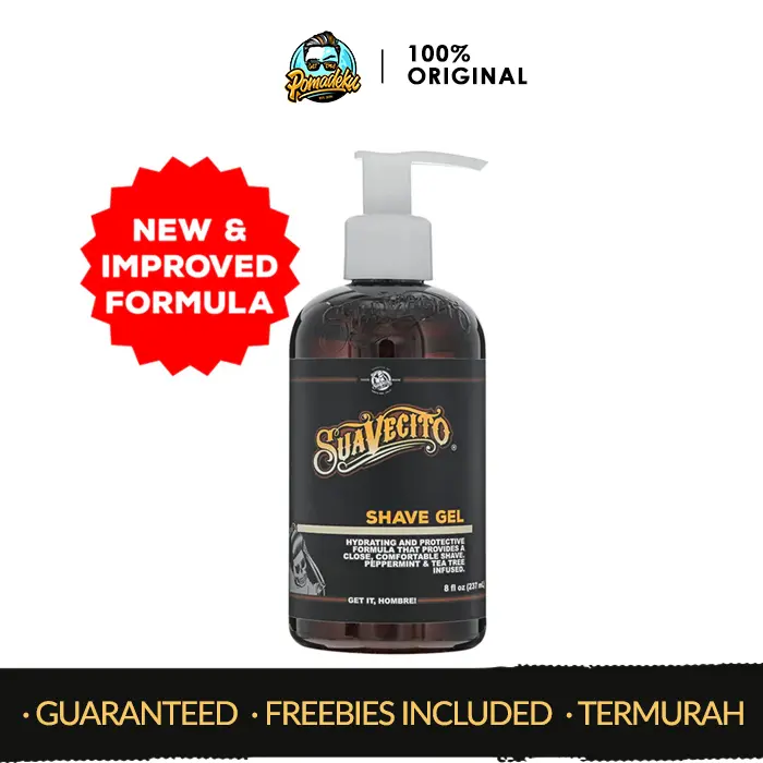 Suavecito Pomade Shave Gel with Skin Protective Formula