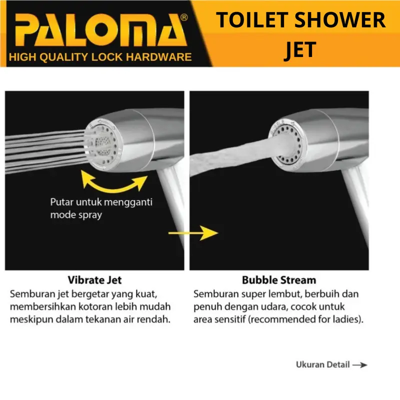 PALOMA TSP 3102 Toilet Shower Putih Jet Washer Bidet Cebok Kloset 2
