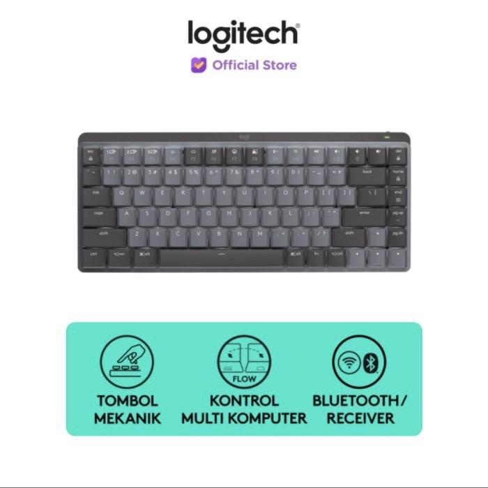 Gambar Logitech MX Mechanical Mini Wireless Tactile Keyboard Bluetooth dari Click & Go Tokopedia Kota Bandung Tokopedia