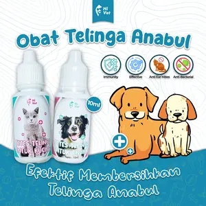 HI VET Tetes Telinga Anjing - Obat Tetes Telinga Anjing - Tetes Telinga - HI VET Tetes