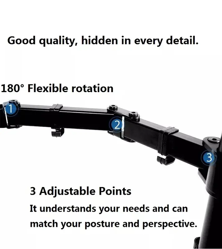 Bracket Stand Mount Kaki Dudukan TV Dual Monitor 2 15 17 22 24 27 Inch 7