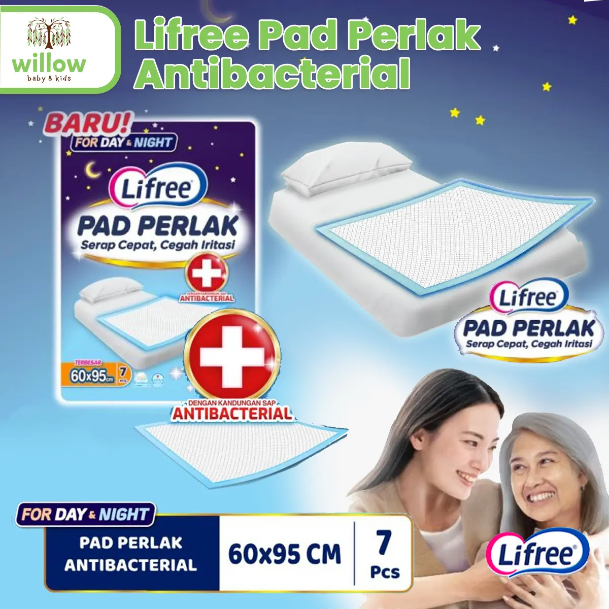 Perlak - Lifree Pad Perlak Antibacterial