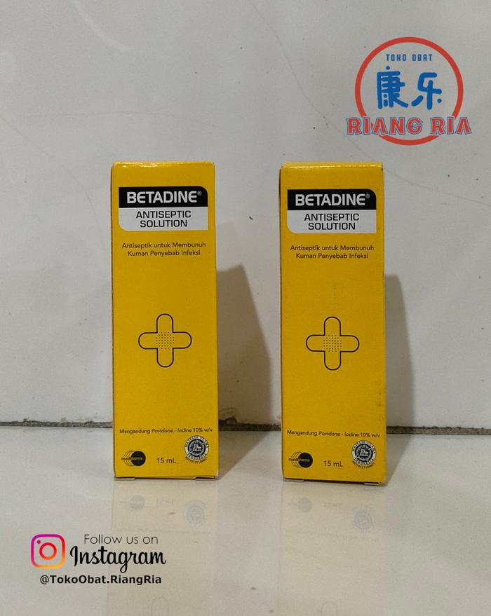 Gambar BETADINE SOLUTION Obat Luka Antiseptik 15ml dari TO Riang Ria Kota Administrasi Jakarta Utara Tokopedia