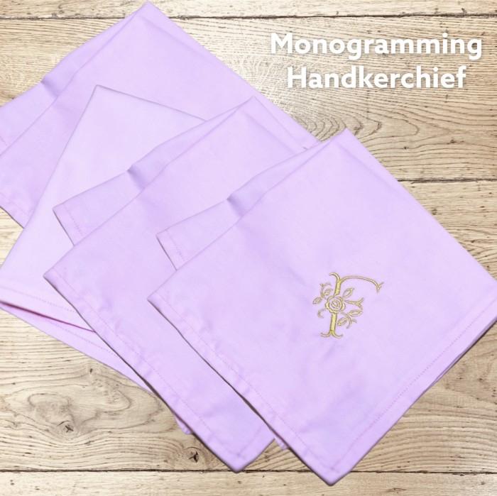 Fawn'G Handmade - Personalized Handkerchief | Sapu Tangan Bordir Huruf 4