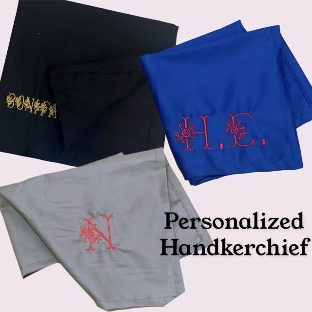 Fawn'G Handmade - Personalized Handkerchief | Sapu Tangan Bordir Huruf 2