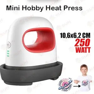 Mesin Press Sablon Kaos, Logo, Topi Mini Hobby Heat Press