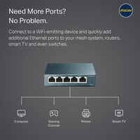 Gambar TP-LINK TL-SG105 5-PORT 10/100/1000MBPS GIGABIT DESKTOP SWITCH HUB TPLINK SUPPORT AUTO MDI/MDIX METAL CASING CASE dari btgcom Kota Denpasar 4 Tokopedia