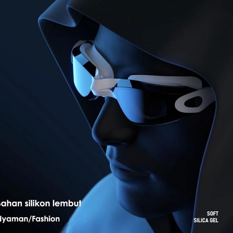 kacamata renang minus free box (miopi)+penutup telinga swim Goggles Optical 2