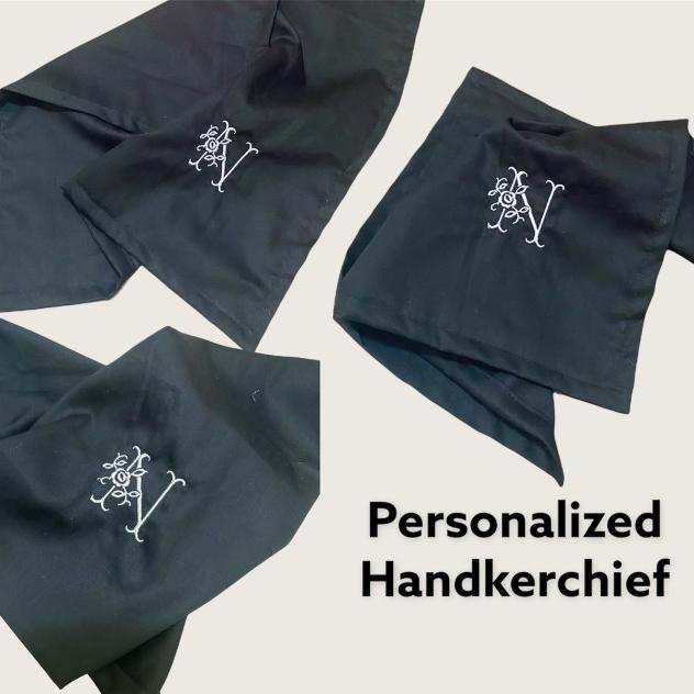 Fawn'G Handmade - Personalized Handkerchief | Sapu Tangan Bordir Huruf 5