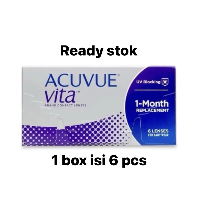 ACUVUE VITA MONTHLY CONTACT LENS SOFTLENS SOFTLEN LENSA KONTAK BULANAN 1 BOX ISI 6 PCS 0