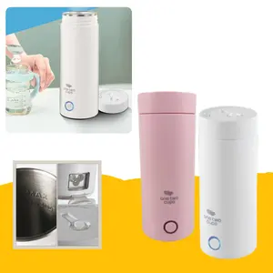 Teko Listrik Pemanas Air Botol Kitchenware Thermos Portable Electric Tumbler Untuk Kopi Teh Minuman Bahan Stainless dan Plastik Steel