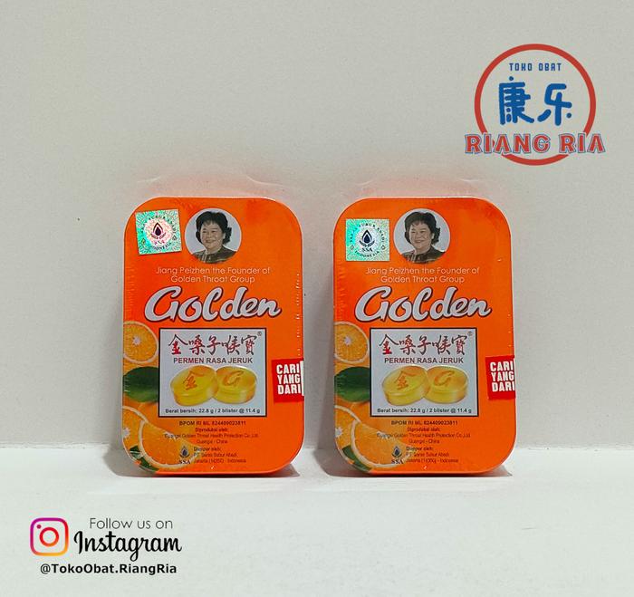 Gambar Permen Tenggorokan Golden Throat Rasa Jeruk dari TO Riang Ria Kota Administrasi Jakarta Utara Tokopedia