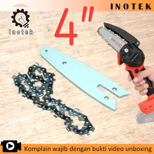 Chainsaw 4 inch dan atau plat guidebar chainsaw senso pohon 4 In