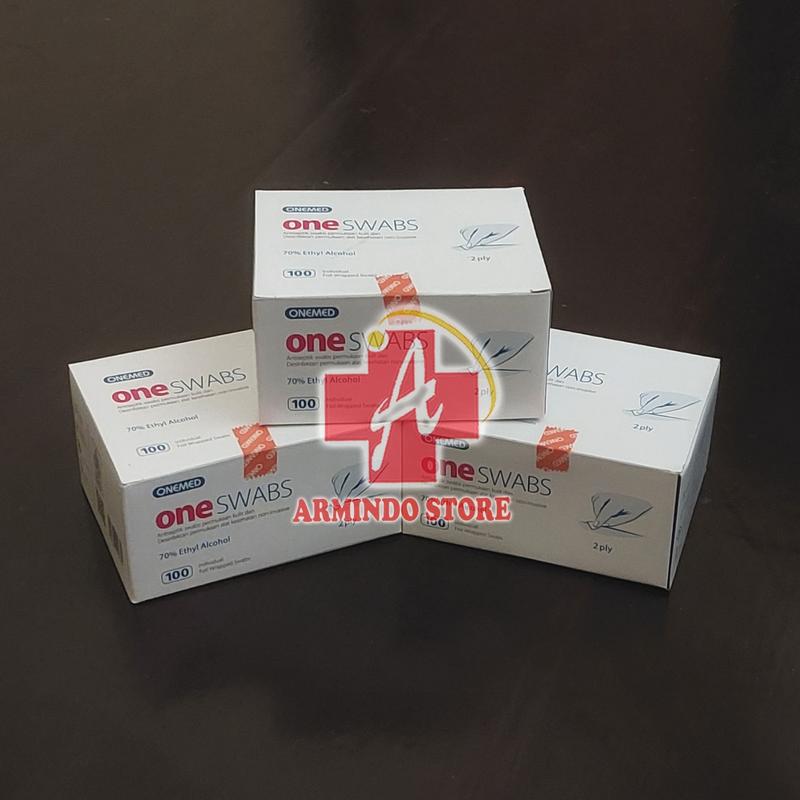 Alcohol Swab Tisu Alkohol Pads 1 Box isi 100 Murah 0