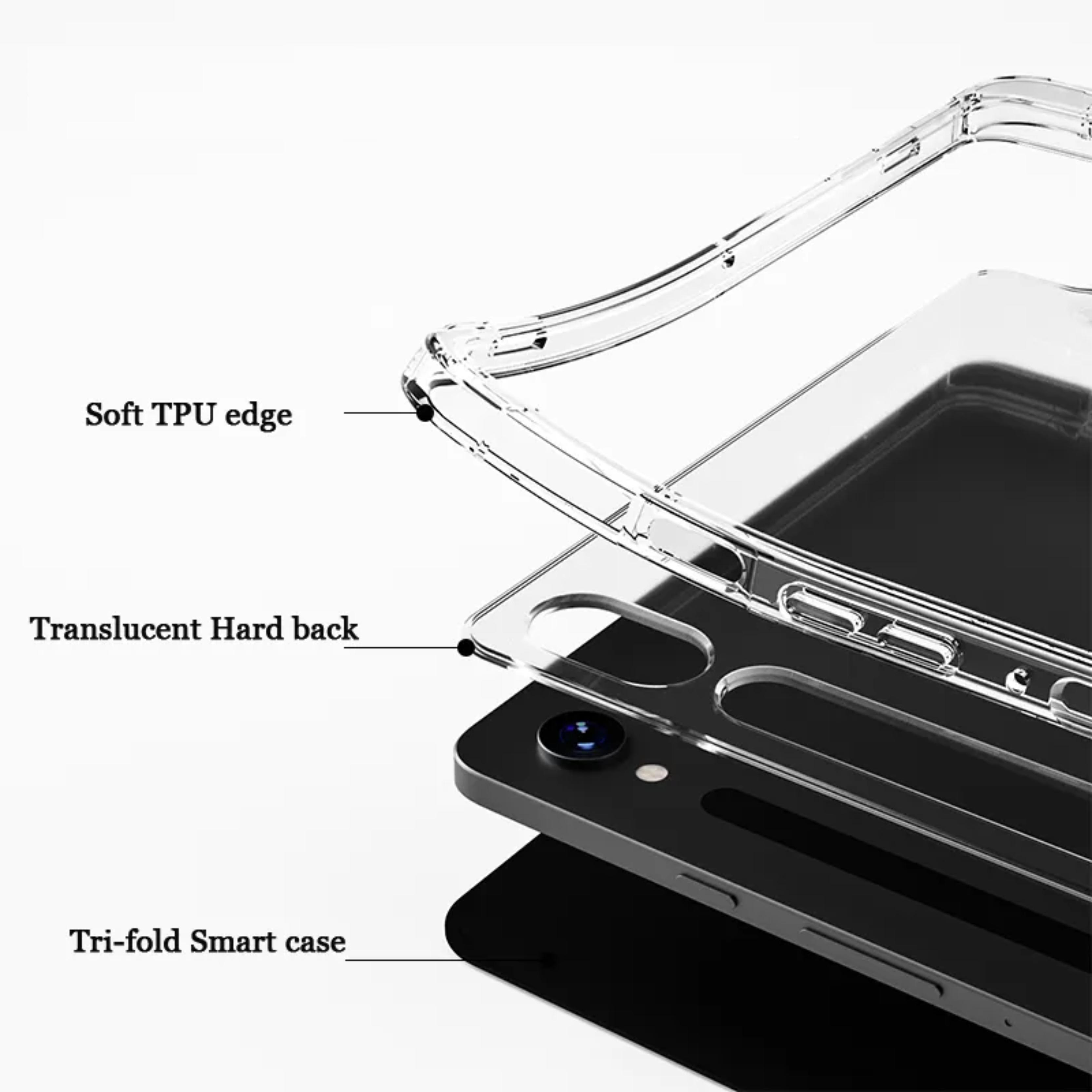 Product Introduction of Case for Samsung Galaxy Tab S7 I S7+ Plus I S7 Fe 5G / Wifi Casing Flip Cover Hitam Pink Transparan Hardcase with S-Pen Slot 14