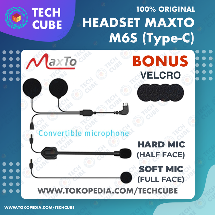 Gambar Headset Earpiece Mic Speaker Type C Bracket Clamp Intercom MAXTO M6S Type Tipe C - Headset M6S dari Tech Cube Store Kota Administrasi Jakarta Barat Tokopedia