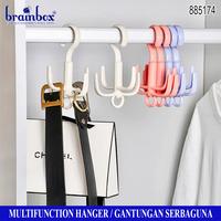 Gambar Gantungan Serbaguna 4 Hook Multifunction Hanger - Biru dari Brainbox Car and Home Kota Batam 1 Tokopedia